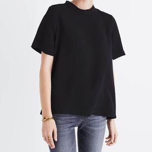 Madewell Mockneck Button-Back Top